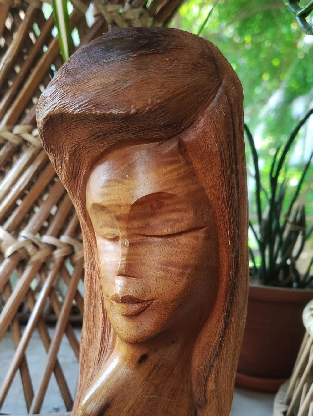 Vintage Hand-Carved Milo Wood Sculpture - Brian Of Hawaii